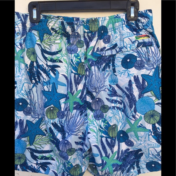 New Weekenders men’s ocean print swim trunks - Picture 3 of 6
